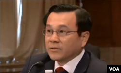 美国智库战略与预算评估中心高级研究员吉原恒淑（美国之音黎堡摄）