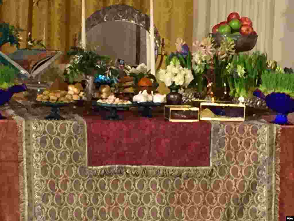 سفره هفت سین کاخ سفید.
