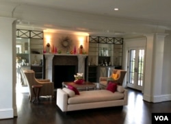Interior of one of Chryssa Wolfe's homes in Washington, D.C., 2014. (Julie Taboh/VOA)