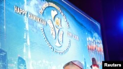 جشن گرفتن عید حنوکا در دوبی. ۱۰ دسامبر ۲۰۲۰