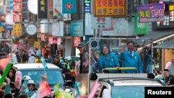 台湾总统蔡英文在大选前展开竞选活动。（2020年1月9日）