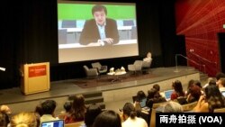 香港中文大学新闻与传播学院主任李立峰博士(Francis Lee)参加南加大美中研究所主办的香港“反送中”专题讨论