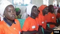 At a women’s empowerment center in Cameroon’s northern town of Kousseri, a group of women are learning how to sew. (Moki  Edwin Kindzeka/VOA)
