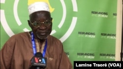 Le Burkinabè Yacouba Sawadogo à Rebranding Africa forum 2018, le 9 octobre 2018. (VOA/Lamine Traoré)
