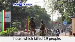 VOA60 Africa- Mali mourns after hotel attack that killed at least 19 people