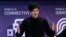 FILE PHOTO: Founder and CEO of Telegram Pavel Durov delivers a keynote speech during the Mobile World Congress in Barcelona