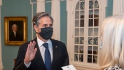 布林肯于2021年1月26日正式宣誓成为美国第71任国务卿。（照片来源：美国国务院）