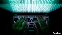 资料照：网络黑客示意图