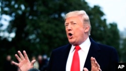 美国总统川普星期五在白宫