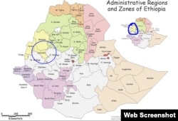 የኢትዮጵያ ክልሎችና ዞኖች