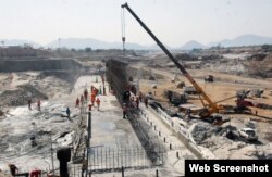 ኅዳሴ ግድብ በግንባታ ላይ