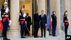 ፋይል- ቀ/ሚ ኣብይ ኣሕመድ ምስ ፕረዚደንት ፈረንሳ ኢማኑኤል ማክሮን