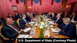 نشست وزیران خارجه آمریکا، روسیه، ایران، عربستان، ترکیه، عراق، اردن، قطر و مصر در لوزان سوئیس - ۲۴ مهر ۱۳۹۵ 