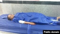 عکسی منتسب به یعقوب بندو، دانش‌آموز مجروح چابهاری