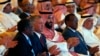 Saudi Crown Prince, Mohammed bin Salman, center, and Jordan's King Abdullah II second left, attend the Future Investment Initiative conference, in Riyadh, Saudi Arabia, Tuesday, Oct. 23, 2018. 