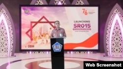 Sekretaris Direktorat Jenderal Pengelolaan Pembiayaan dan Risiko Kemenkeu Iyan Rubianto dalam telekonferensi pers acara Launching SR015 di Jakarta, Jumat (20/8) berharap penerbitan sukuk ritel bisa memperluas cakupan investor domestik (VOA).