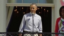 美国万花筒：白宫举行复活节滚彩蛋活动