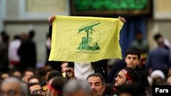 Hezbollah Sign in Khamenei office gathering