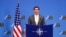 U.S. Secretary of Defense Mark Esper speaks at a news conference following a NATO defense ministers meeting at the Alliance headquarters in Brussels, Belgium, Feb. 13, 2020.