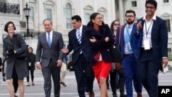 2018年11月14日新当选的美国国会众议员华盛顿国会山合影