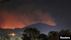 Kebakaran telah melahap 90.000 hektar hutan di pinggiran taman nasional Yosemite sejak kebakaran dimulai dua minggu lalu (foto: dok). 