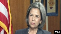 Wakil Menlu Amerika untuk Keamanan Sipil, Maria Otero memuji negara-negara tetangga Suriah yang bermurah hati kepada para pengungsi (foto: dok). 