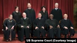 Les juges de la Cour suprême des Etats-Unis.