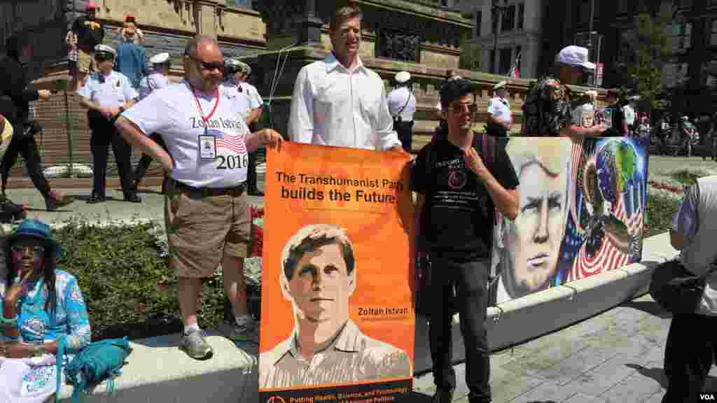 በክሊቭላንዱ የሬፖብሊካን ፓርቲ ጉባዔ የተካሄደ የተቃውሞ ሰልፍ