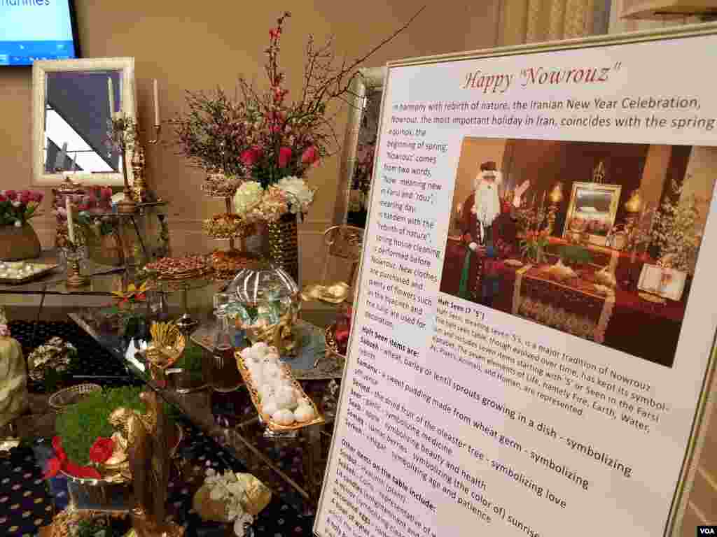 معرفی نمادهای نوروز ایرانیان در&nbsp; جشن نوروزی در کنگره ایالات متحده به میزبانی سازمان جوامع ایرانیان آمریکا