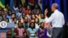 President Barack Obama addresses a Young African Leaders Initiative gathering in Washington, Aug. 3, 2016.