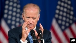 拜登星期四在华盛顿发表演讲