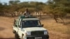 Un véhicule de l'armée burkinabè dans la région rural de Soum dans le nord du Burkina Faso, le 14 novembre 2019. 