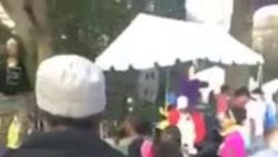 Zimbabwean Robyn Travers And Daughter Addisyn in White House Easter Egg Roll