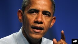 President Barack Obama speaks at a fundraiser in New Orleans, July 25, 2012.