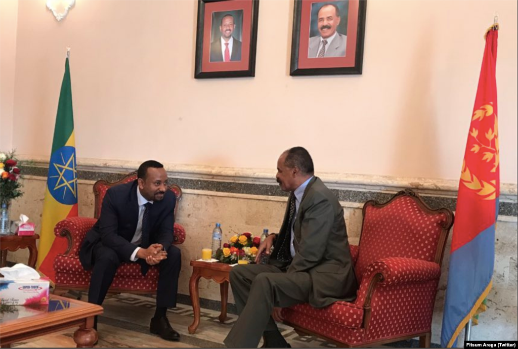 ስነ-ስርዓት ምቕባል ቀ/ሚ ኢትዮጵያ ዶ/ር ኣብይ ኣሕመድን ጉጅለኡን