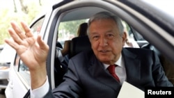 Andres Manuel Lopez Obrador, candidat de la gauche à la présidentielle au Mexique, le 29 janvier 2018.