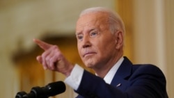 Presiden AS Joe Biden mengadakan konferensi pers resmi di Ruang Timur Gedung Putih, di Washington, D.C., AS, 19 Januari 2022. (Foto: REUTERS/Kevin Lamarque)
