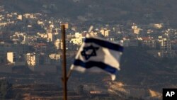 پرچم اسراییل بر فراز بلندی‌های جولان