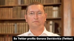 Goran Davidović, pravosnažno oslobođeni vođa zabranjene neonacističke grupe "Nacionalni stroj", preuzeto sa RSE