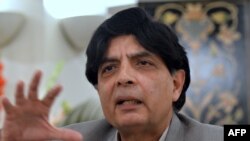 Menteri Dalam Negeri Pakistan Chaudhry Nisar Ali Khan (Foto: dok.)