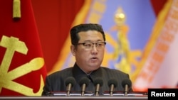 Kiongozi wa Korea Kaskazini Kim Jong Un (KCNA via REUTERS).