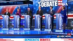 拉民主党总统参选人斯维加斯辩论 矛头指向布隆伯格