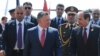 Egyptian President Abdel Fattah al-Sisi, right, greets Jordan's King Abdullah II on his arrival to attend an Arab summit, in Sharm el-Sheikh, South Sinai, Egypt, March 28, 2015. 