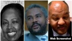 የሚ ጌታቸው(በስተግራ)፡ ተክለሚካኤል አበበ(መሀል)እና ፍፁም አቻምየለህ(በስተቀኝ)