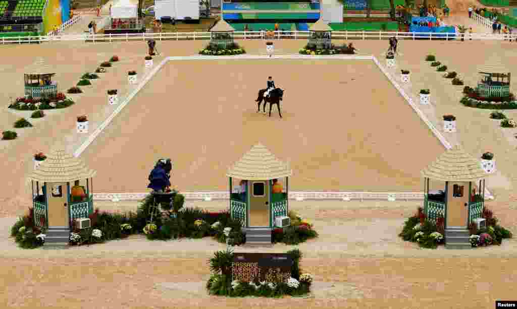 មជ្ឈមណ្ឌល​ជិះ​សេះ​អូឡាំពិក Deodoro ក្នុង​ក្រុង Rio de Janeiro ប្រទេស​ប្រេស៊ីល។