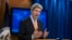 FILE - U.S. Secretary of State John Kerry talks about Syria at the State Department in Washington.
