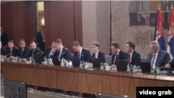 Sastanak predsednika i premijerke Srbije sa predstavnicima Srba sa Kosova,Foto: Glas Amerike