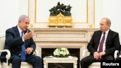 Rais Vladimir Putin na Waziri Mkuu wa Israel Benjamin Netanyahu