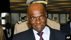 Senegal President Abdoulaye Wade.