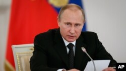 블라디미르 푸틴 러시아 대통령. (자료사진)